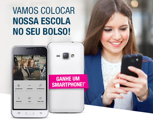 Vamos colocar nossa escola no seu bolso! Ganhe um Smartphone!*