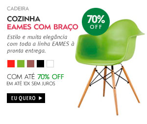 Cadeira cozinha Eames com bra&ccedil;o